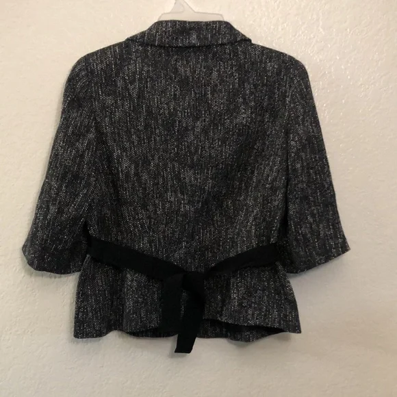 TALBOTS Petites Charcoal Tweed Jacket Blazer/Preowned - Picture 15 of 17